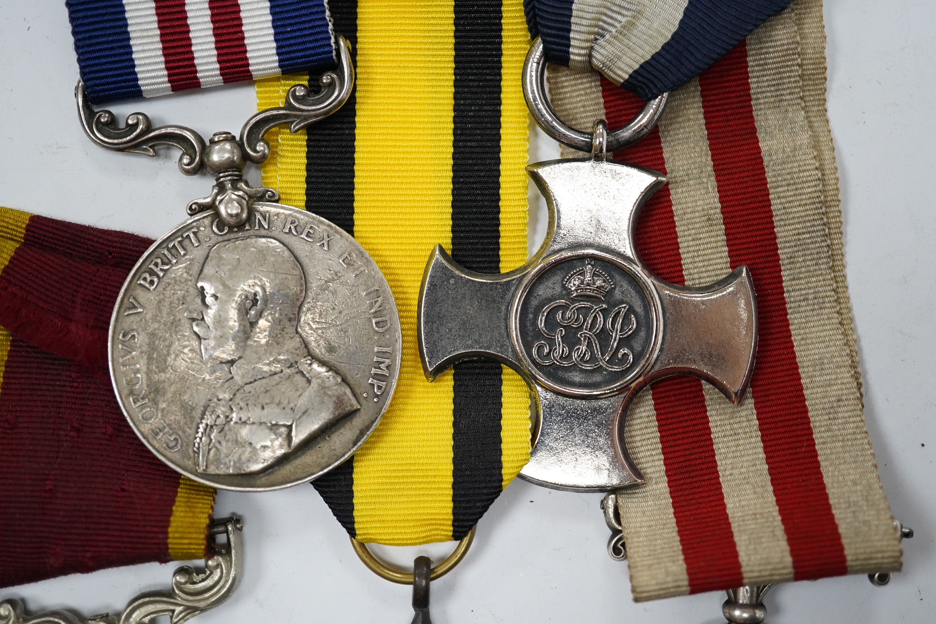 Six replica military medals, including